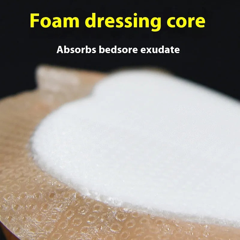 Skin-coloured silicone gel foam bedsore dressing for pressure ulcer prevention