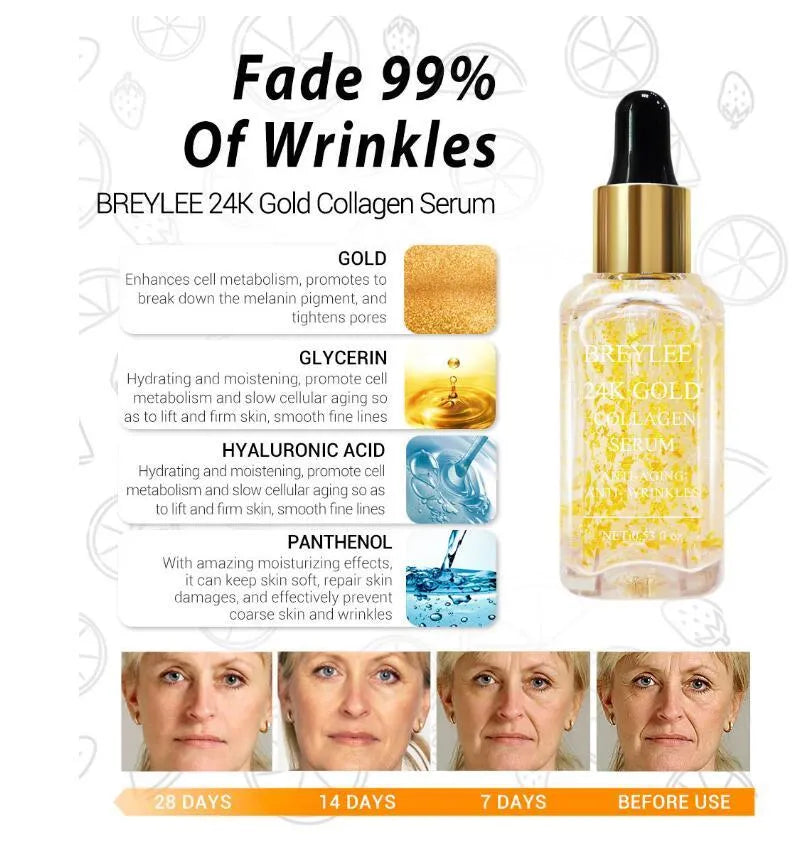 Facial Face Skin Care Hyaluronic Acid Serum 15ml moisturizing essence for dry dull skin anti-aging