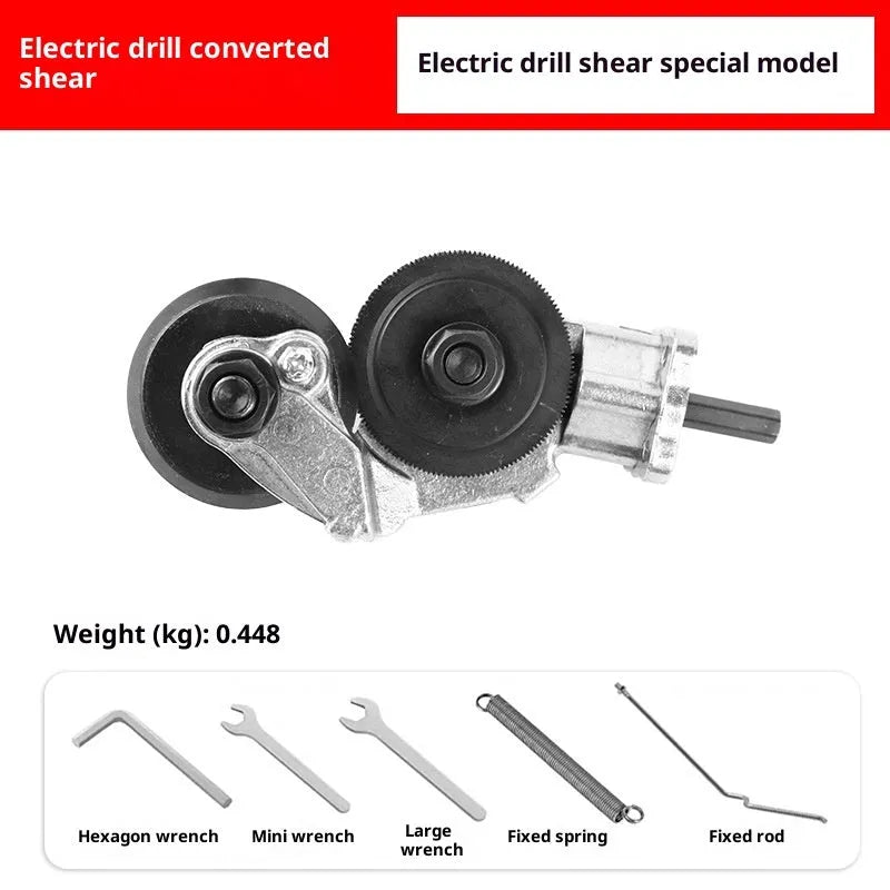Electric drill metal plate cutter converter head alloy construction electric tin shear