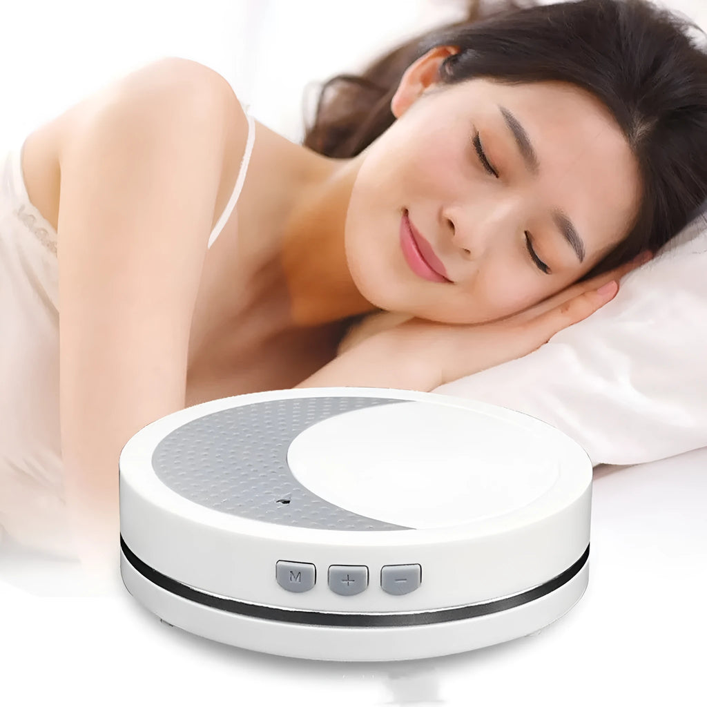 White USB-powered sleep aid instrument with timer and music functions for decompression.