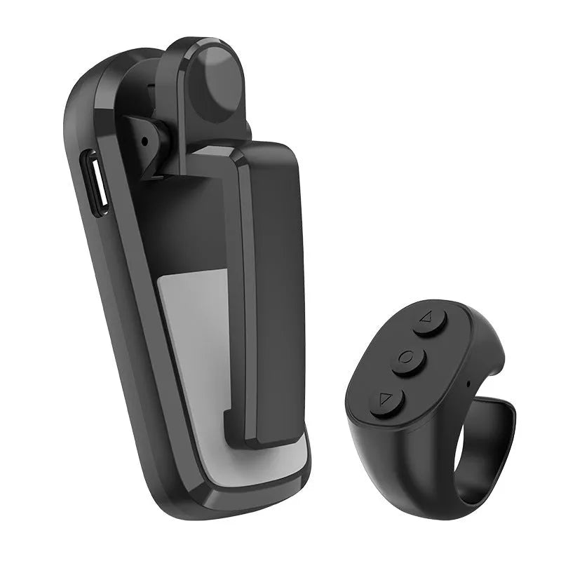 Smart wireless page turner remote control with clicker attachment for Kindle and tablet reading