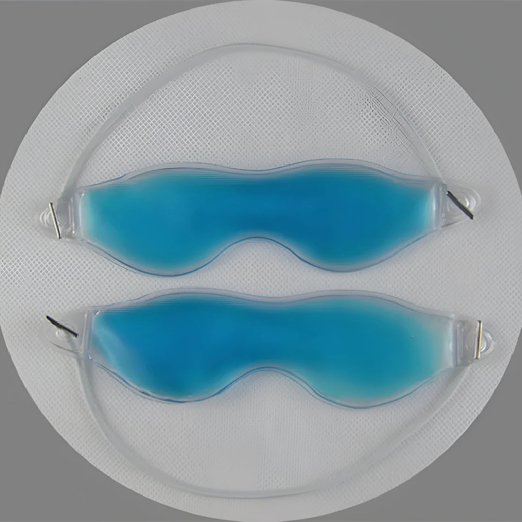 Gel ice eyeshade cooling eye mask 16x5cm available in blue