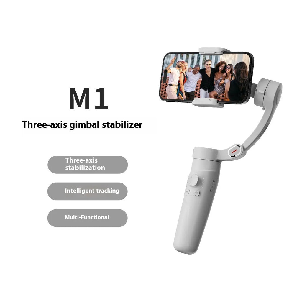 New M01 handheld tripod phone stabilizer in three-axis stable series, lightweight ABS design