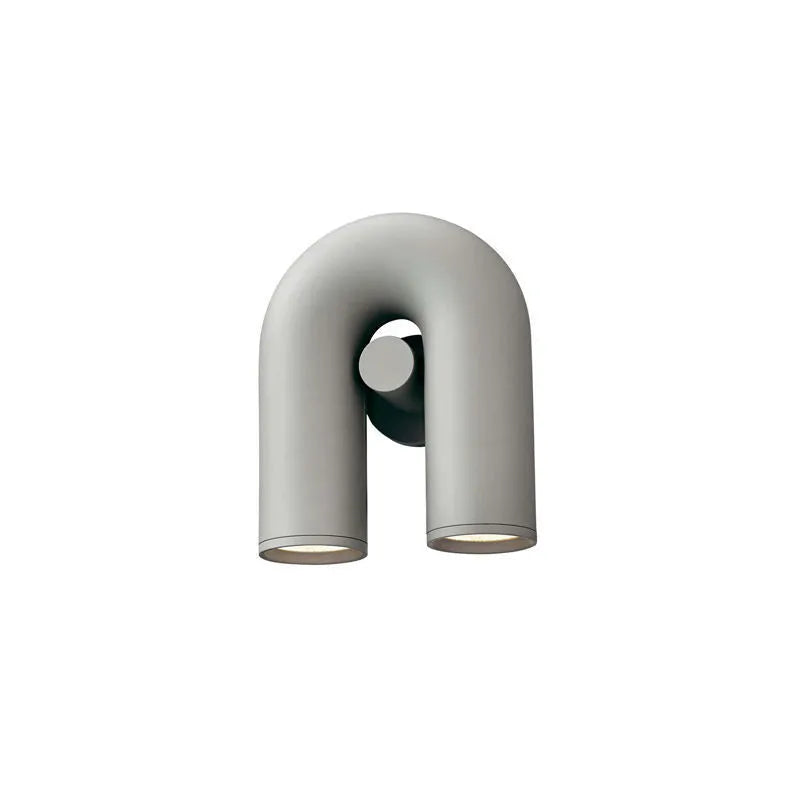 Macaron U-shaped creative wall lamp in modern simplicity style, 220V, available in orange, blue, gray, and black