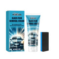 Car glass oil film removal cream 60g in PE container with sponge applicator