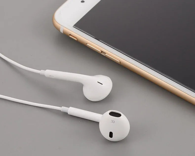 Black Bluetooth wireless headset with 41mm charging case for iPhone compatibility.