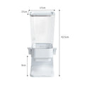 Countertop cereal dispenser with chute design, non-slip levers, 5500 ml capacity, black or white ABS and PS body
