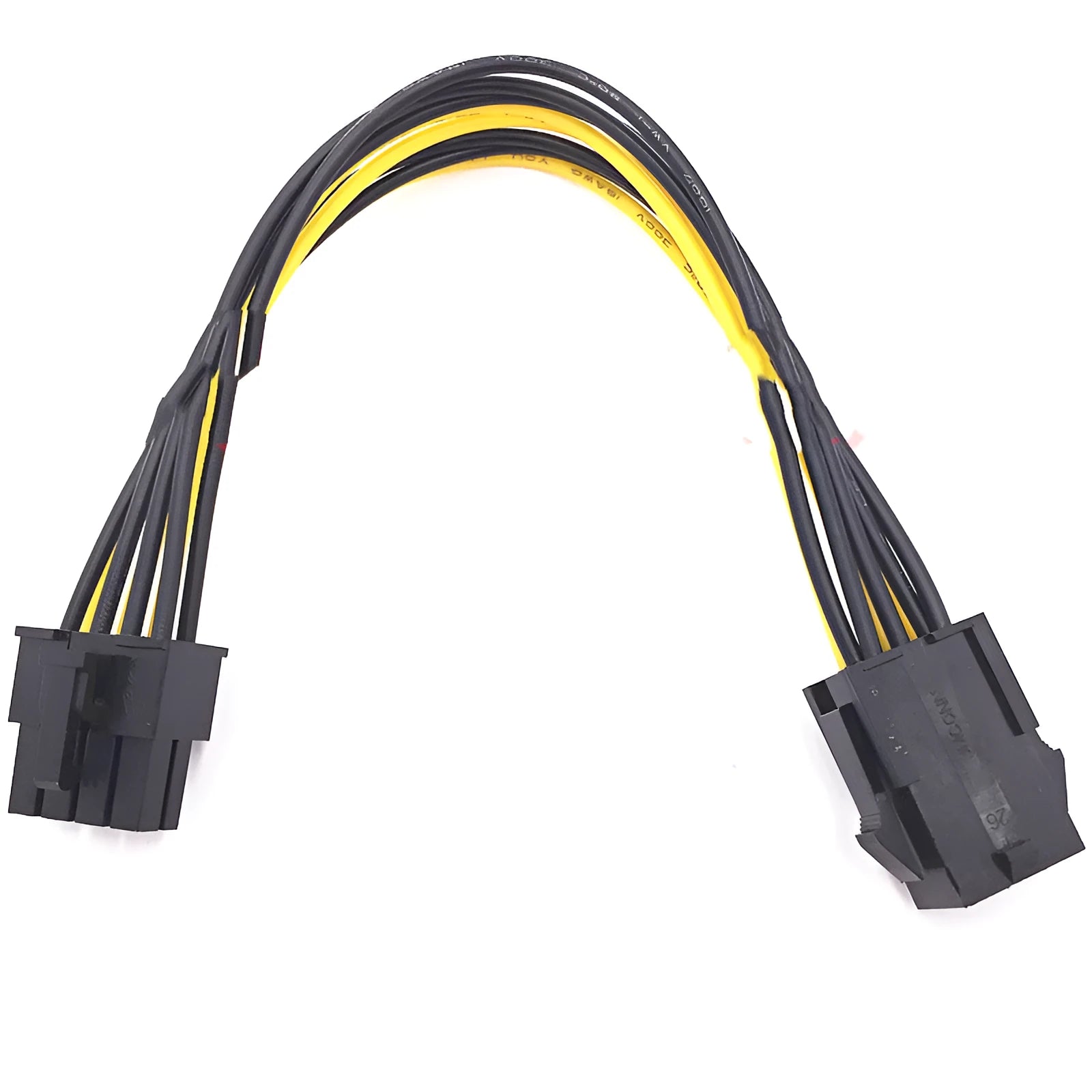 6-pin to 8-pin graphics card power extension cable, 20 cm length