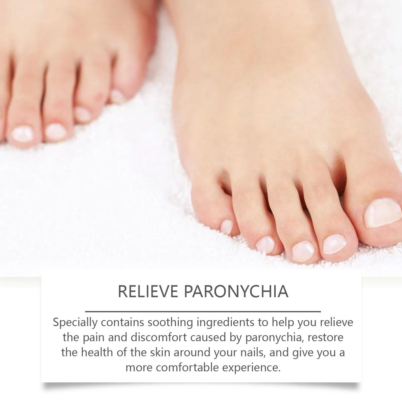 30ml bottle of clear nail care solution for gentle daily cleaning
