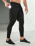 Fitness training running cycling bottoming pants in multiple colours, polyester fibre, elasticated waist for women
