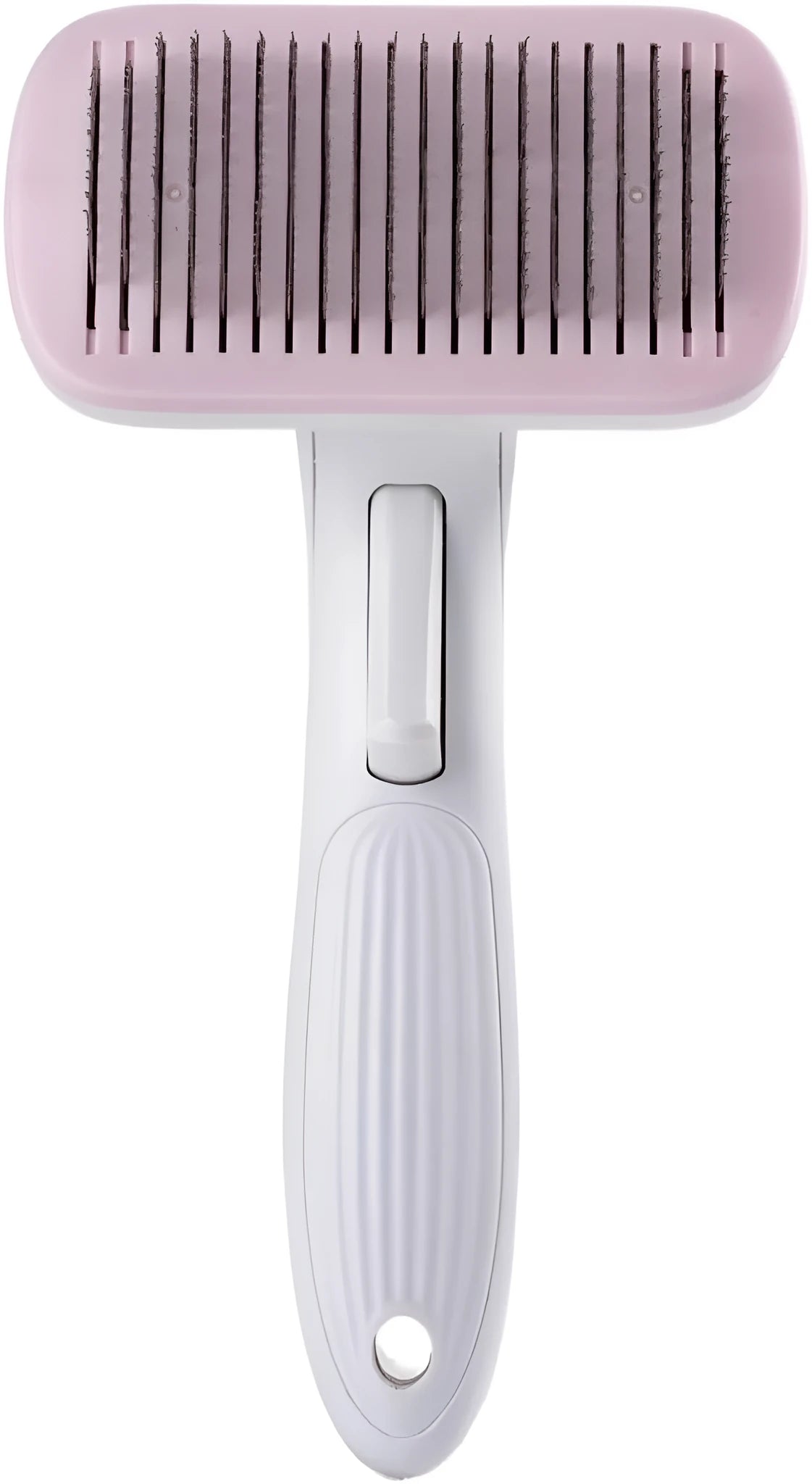 Pet automatic hair removal comb in blue, gray, green or pink for dogs and cats grooming