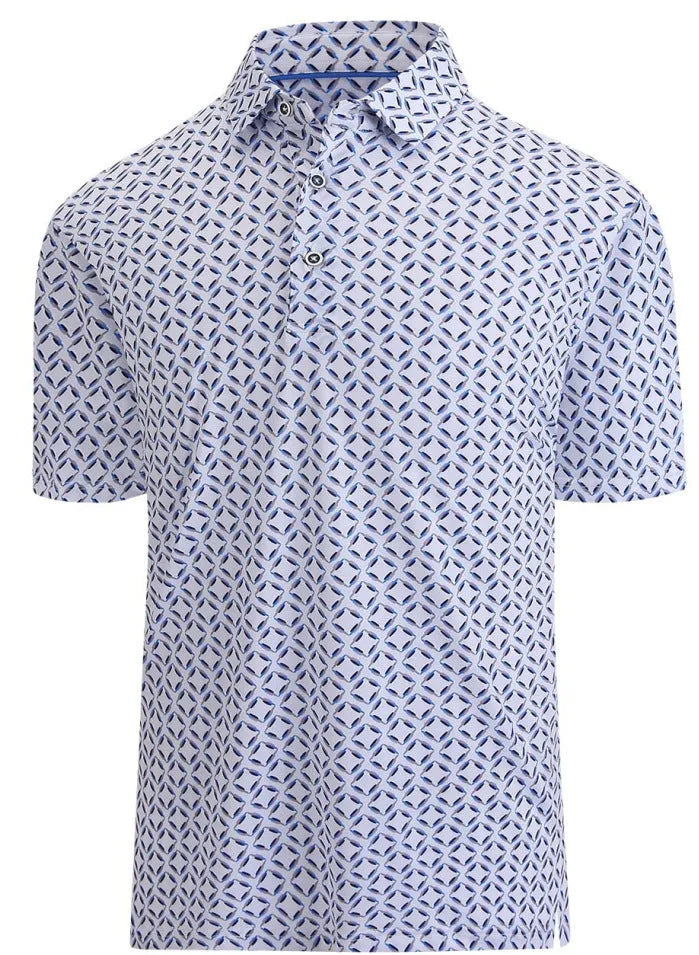 Men's 3D printed short sleeve top with zip decoration in Japanese retro style