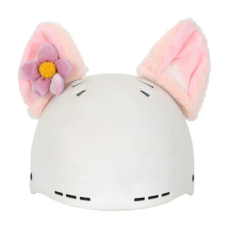 Soft plush cartoon character helmet cover for headphones, shown in one of over 30 available styles.