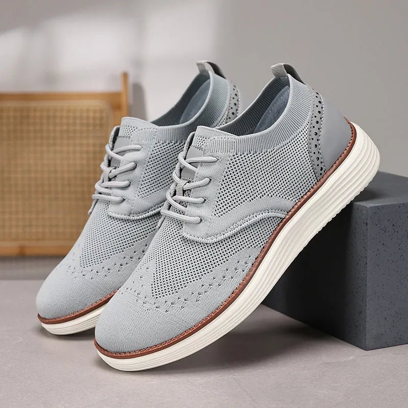 Men's casual hiking shoes with mesh upper and rubber sole in multiple colours