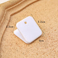 Small square plastic photo note holder in black, white or transparent colour