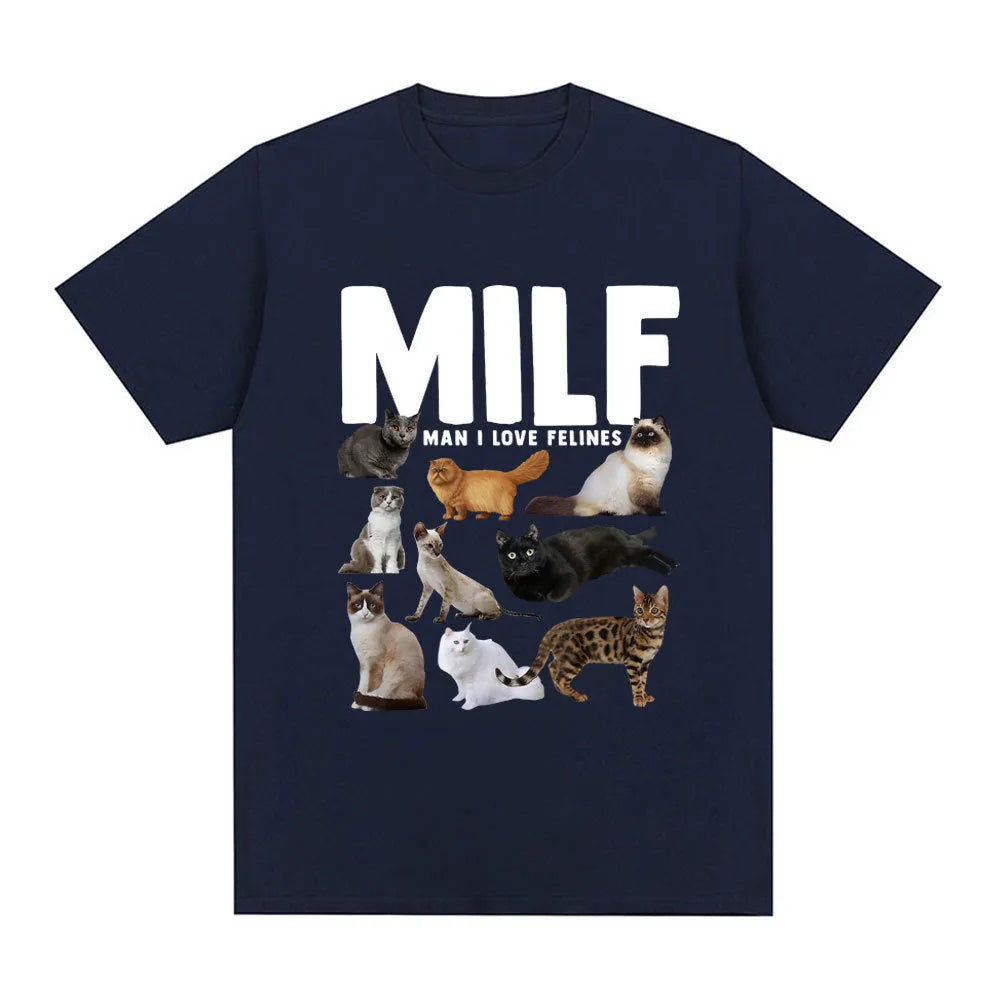 Geometric pattern cat lovers graphic t-shirt in multiple colours with short sleeve design