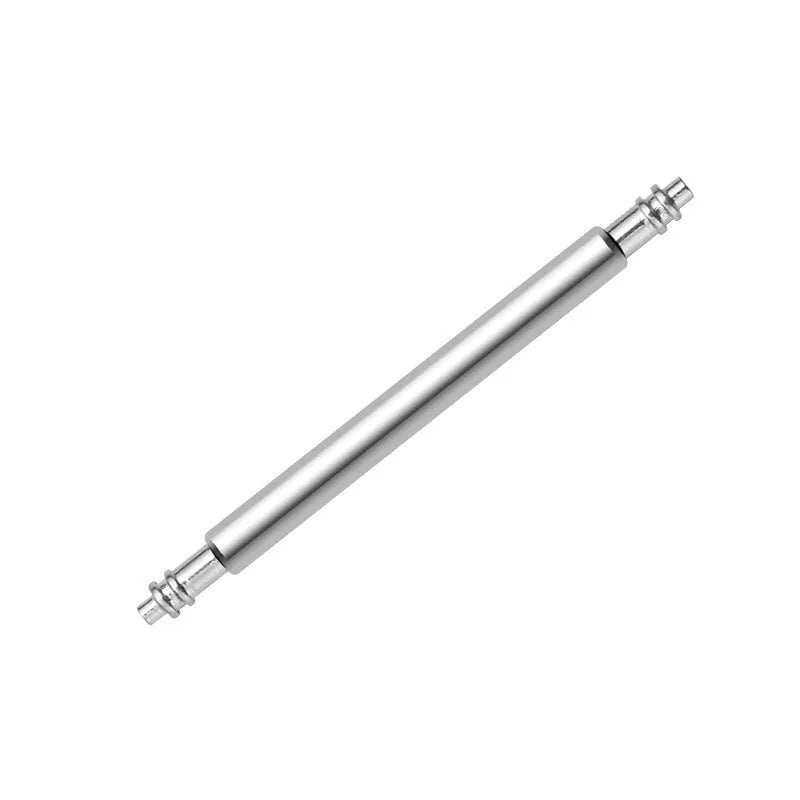 Six metal watch spring shafts for strap repair in sizes 21mm to 26mm
