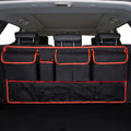Waterproof Oxford cloth car boot hanging storage organiser with handle in black colour options