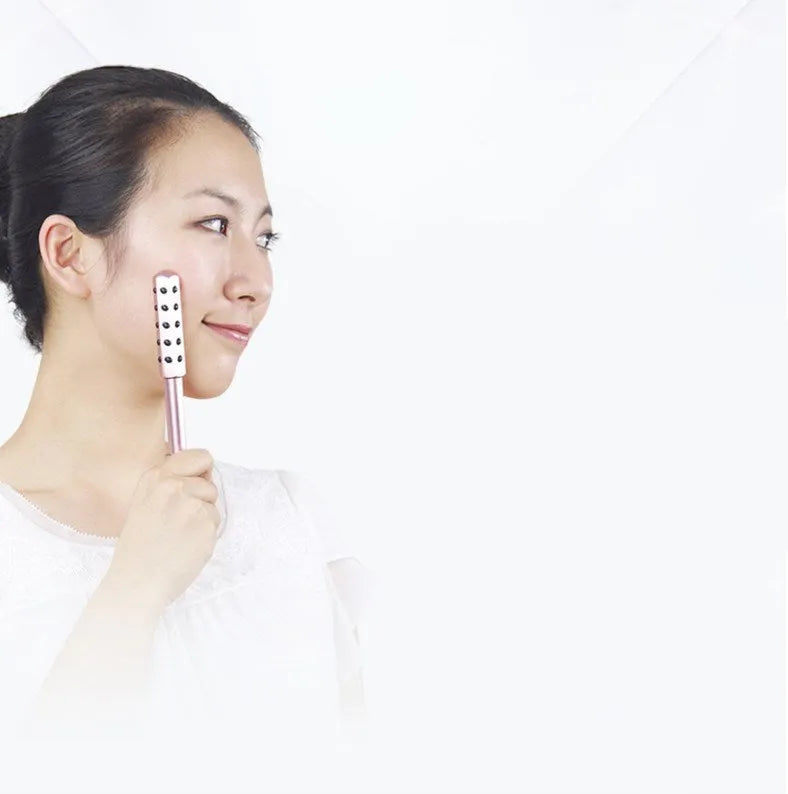Beauty rod roller massager made from aluminium alloy and niobium, size 19 mm by 193 mm