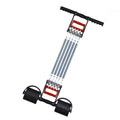 Multifunctional tension device with carbon steel wire spring and engineering plastic body, shown in dual-purpose and triple-purpose sizes.