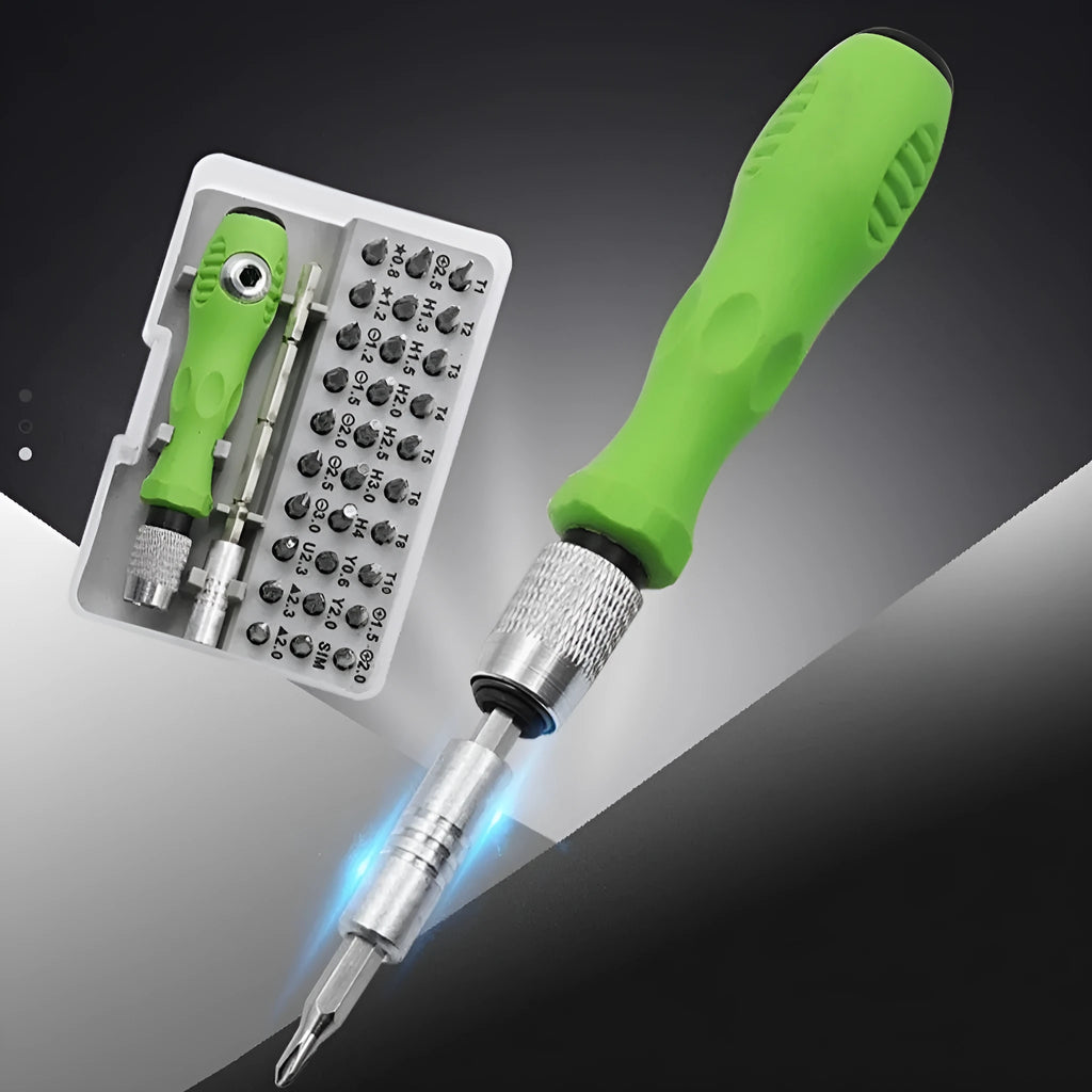 32-in-1 screwdriver set for mobile phone and precision instrument repair with 32 different bits