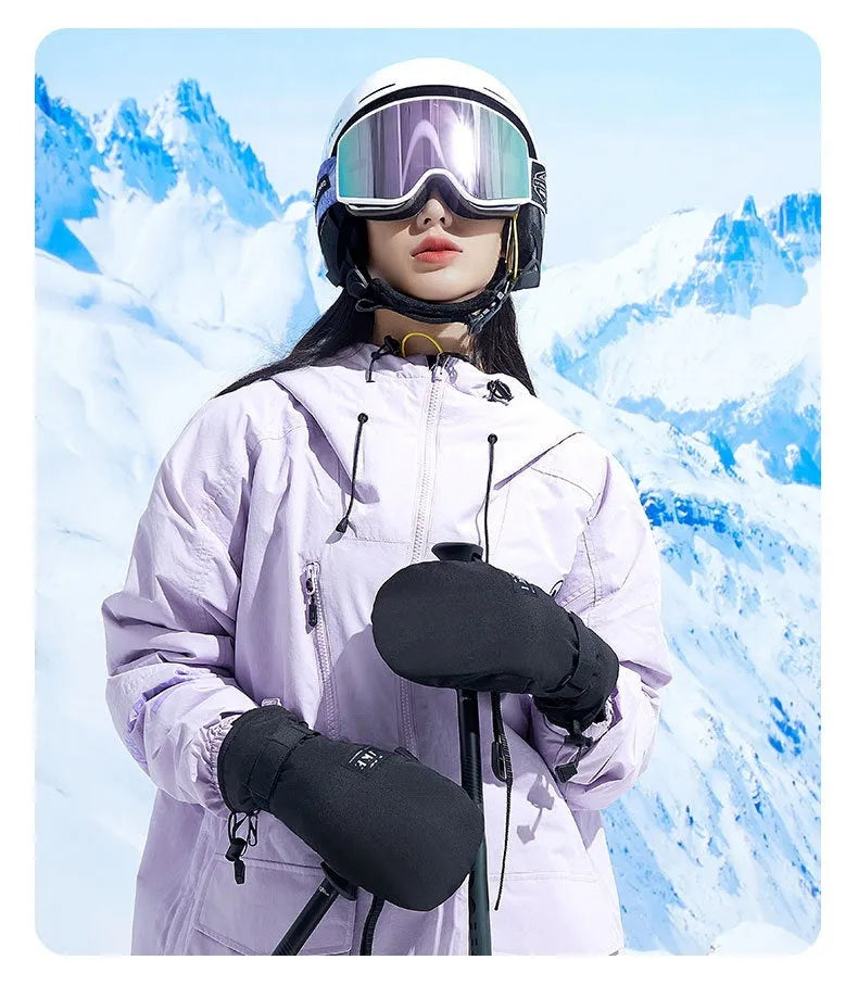 Black thermal cycling gloves with touch screen fingertips for cold weather bicycle riding