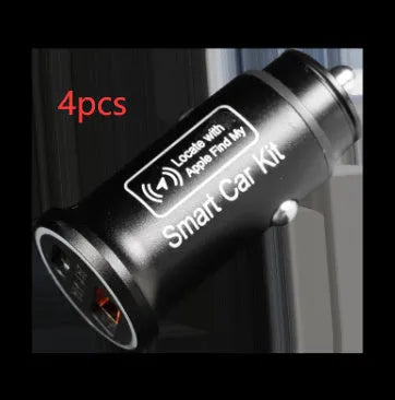 Black ABS car GPS locator device designed to plug into a vehicle's 12V power socket