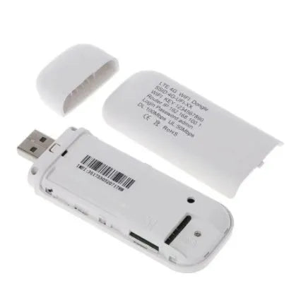 White mobile USB router, 4G USB dongle, drive free, for desktop notebook tablet