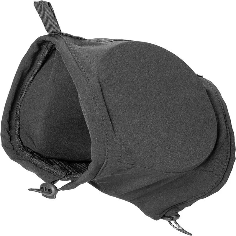Black dog earmuffs for hearing protection from thunder fireworks, nylon material
