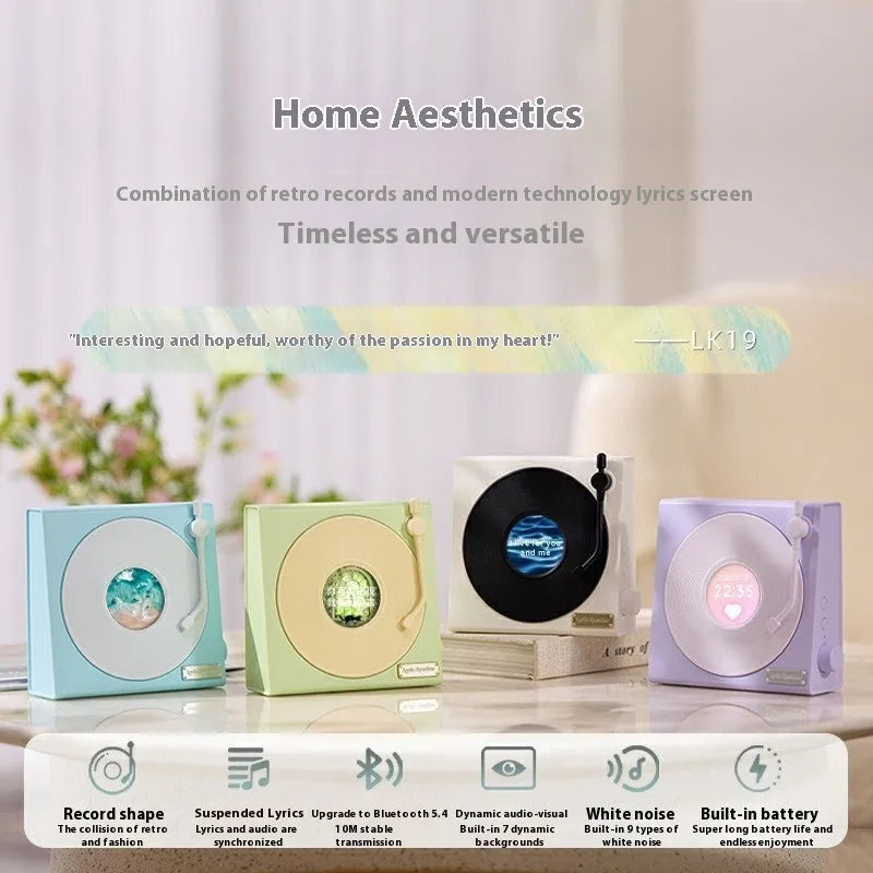 Retro creative Bluetooth speaker with USB power, 5W output, and 1800mah battery in white