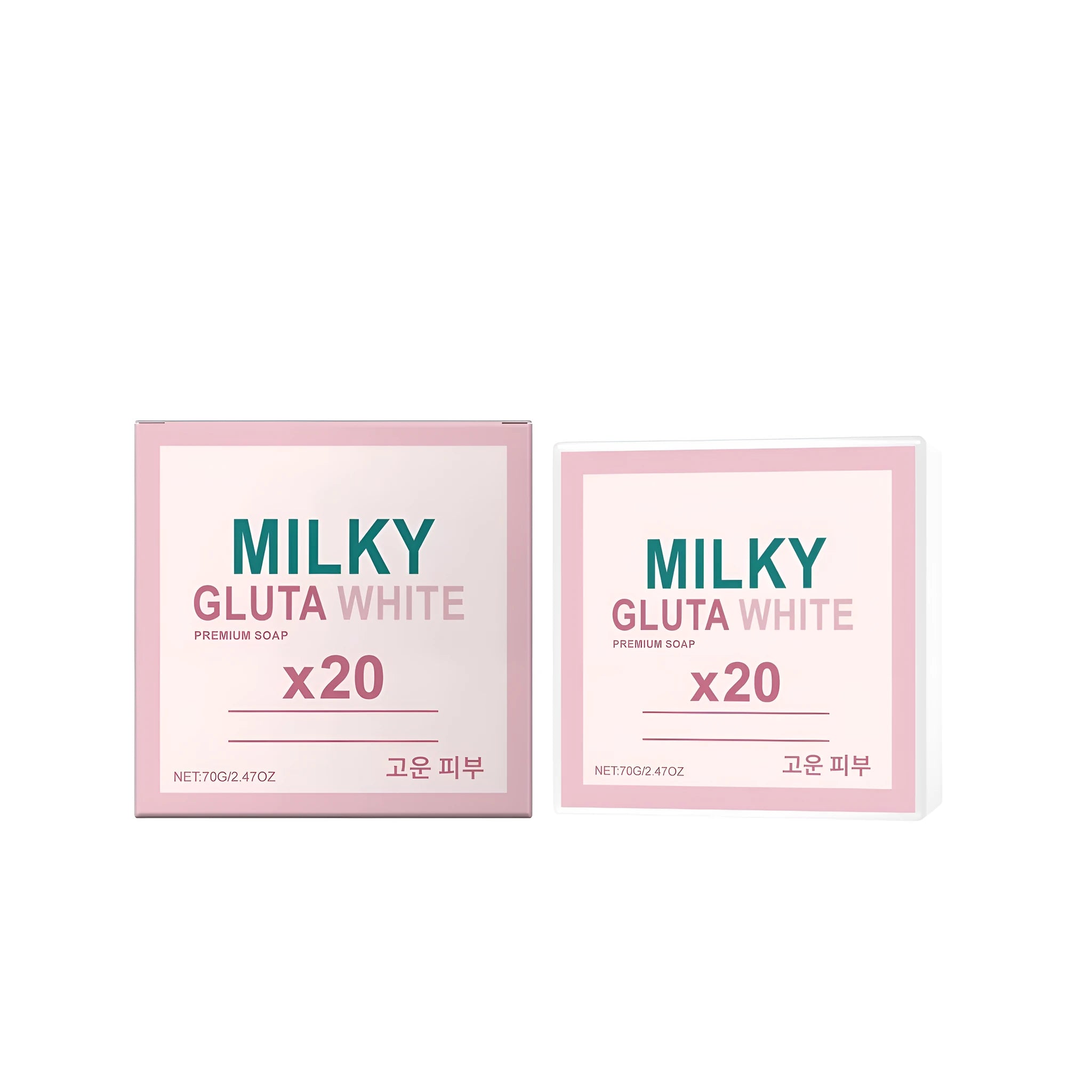 70g glutathione and milk moisturising soap bar with honey ingredients