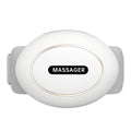 White portable abdominal massager with USB charging and touch control for home use