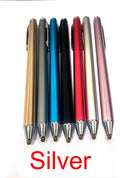 Black metal stylus with a fine 6.9mm tip for touchscreen phones and tablets