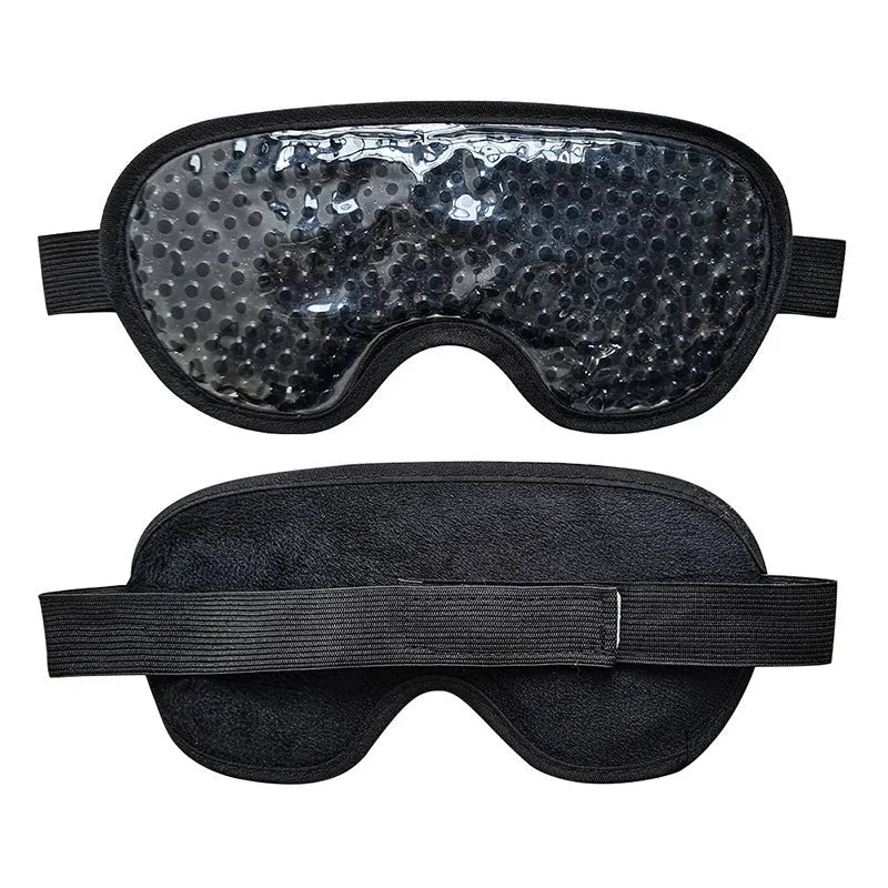 White portable rechargeable eye warm compress device with eye mask.