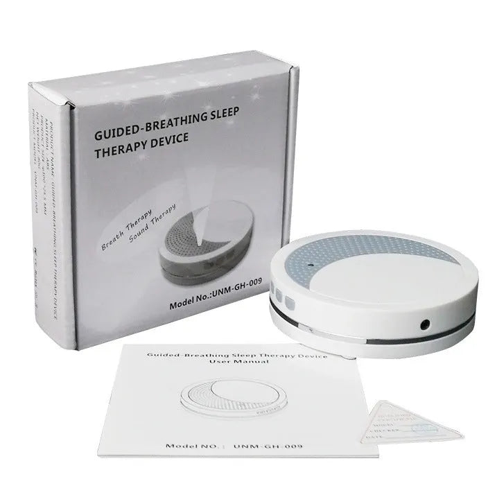 White USB-powered sleep aid instrument with timer and music functions for decompression.