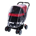 Pet trolley raincoat poncho for dog stroller and dog seat, JX and TC styles, dimensions listed