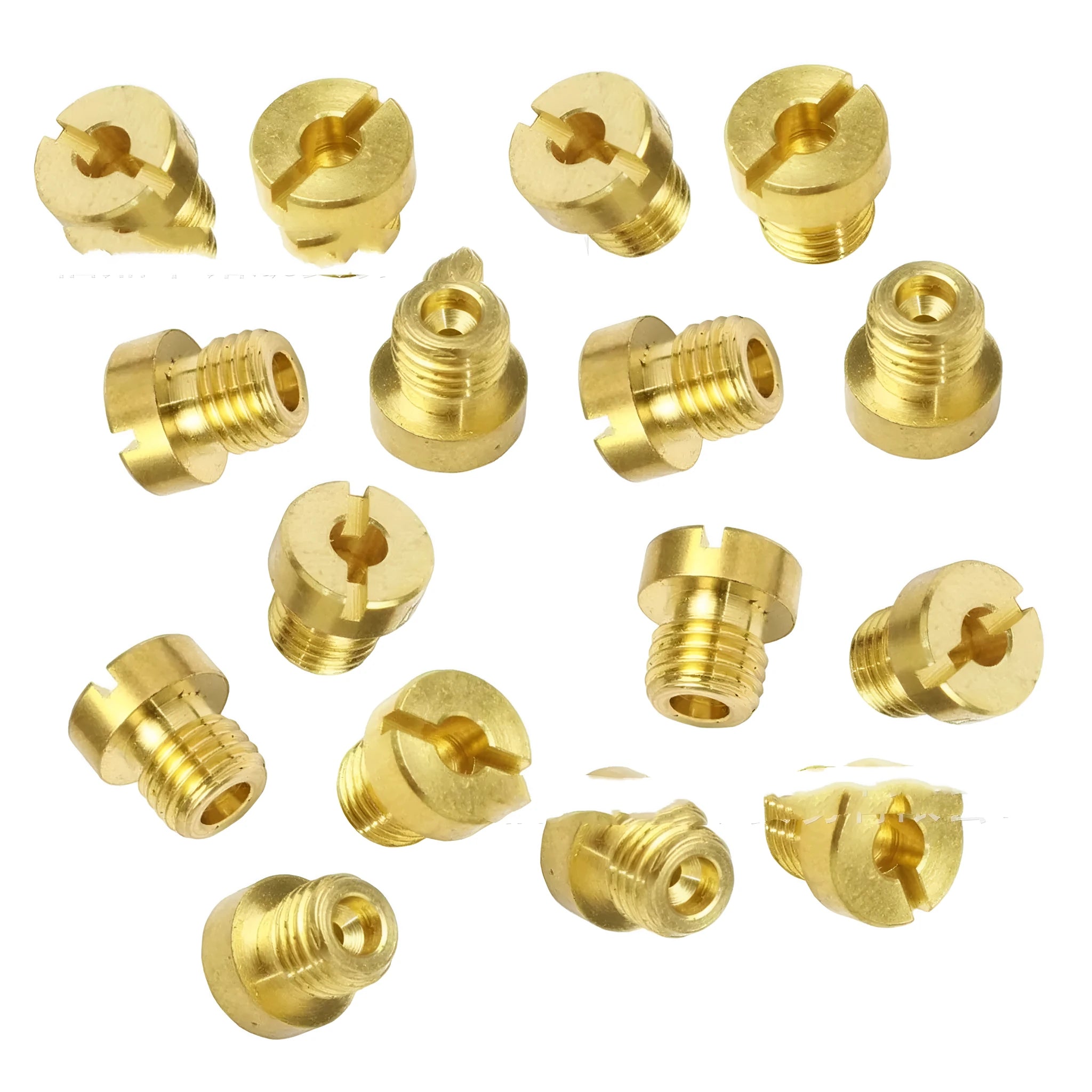 M6 brass carburettor main jet nozzle for Derotto PHBN PHVA with measuring hole sizes 55-150