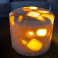 Terrazzo night light, 10 x 10 x 7.5cm, tri colour dimming, non-intelligent control, for bedroom bedhead and sleep atmosphere