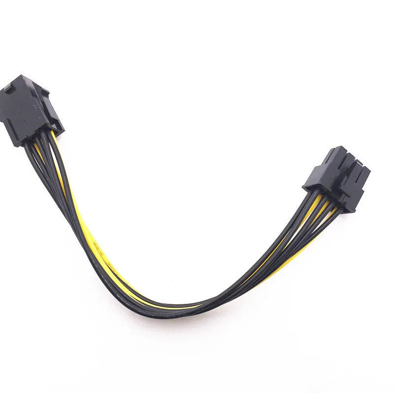 6-pin to 8-pin graphics card power extension cable, 20 cm length