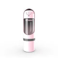 300ml dog travel water bottle in sky blue, pink, yellow, or green with valve, ABS and PC, BPA-free