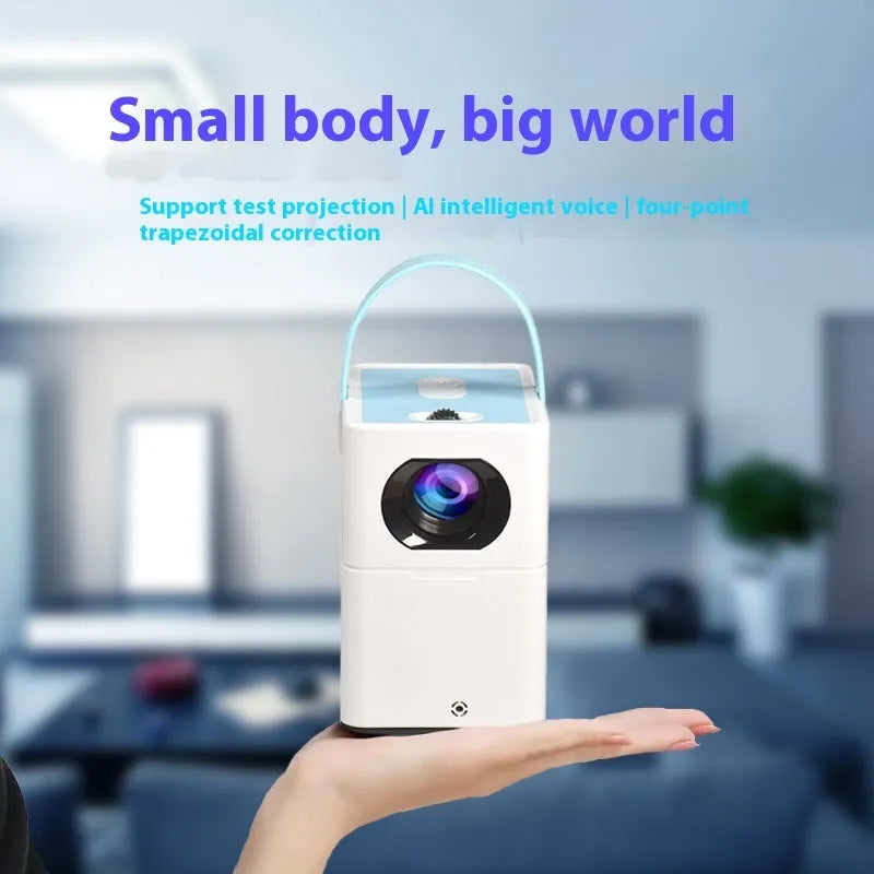Smart HD home projector with Android voice control system and remote
