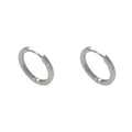 Geometric round copper ear clip with gold plating and single eyelet design