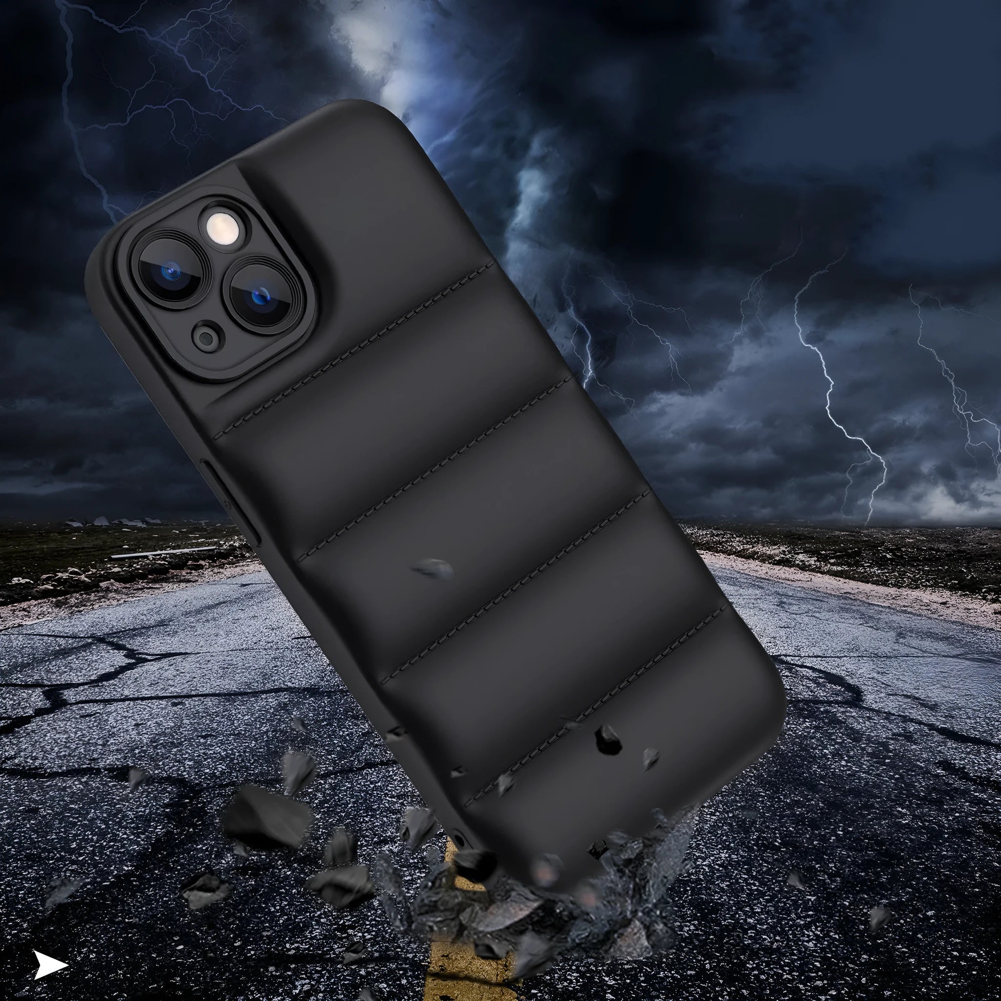 Solid colour TPU protective back cover case for iPhone models on a plain background.