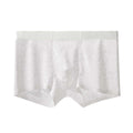 Men's jacquard leopard print nylon underwear showing mid-waist design and fabric texture