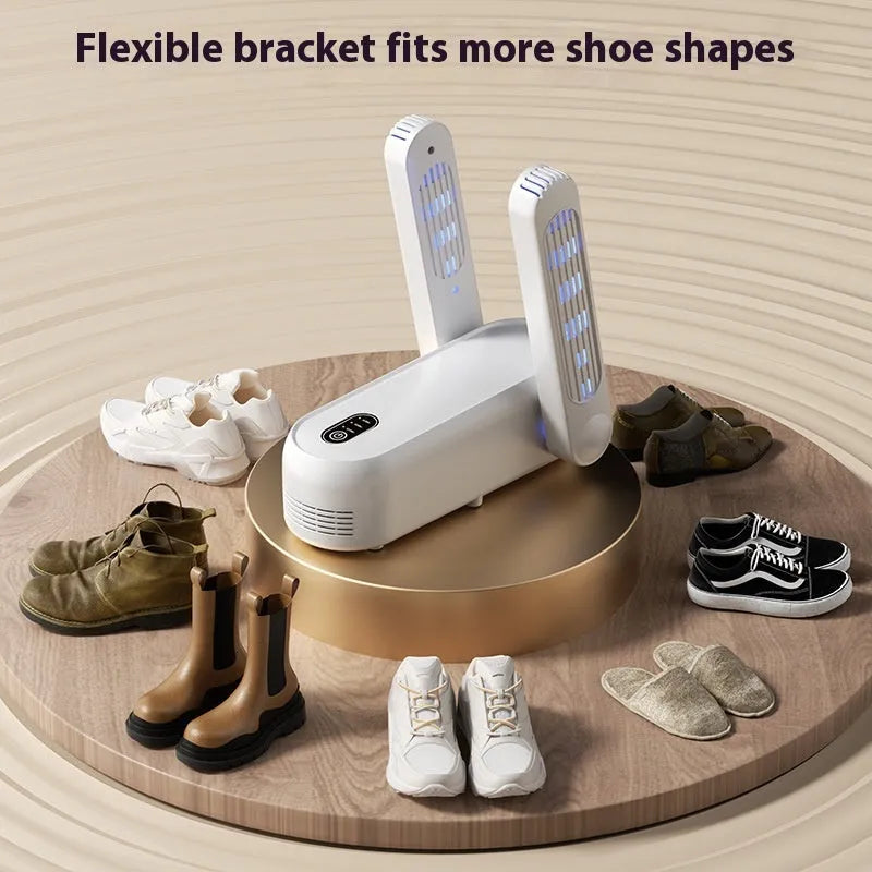D4 black automatic shoe dryer with timing function and waterproof heating technology