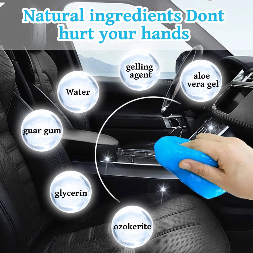 70g car cleaning soft gel adhesive for interior gap dust removal measuring 6.2x5.7cm