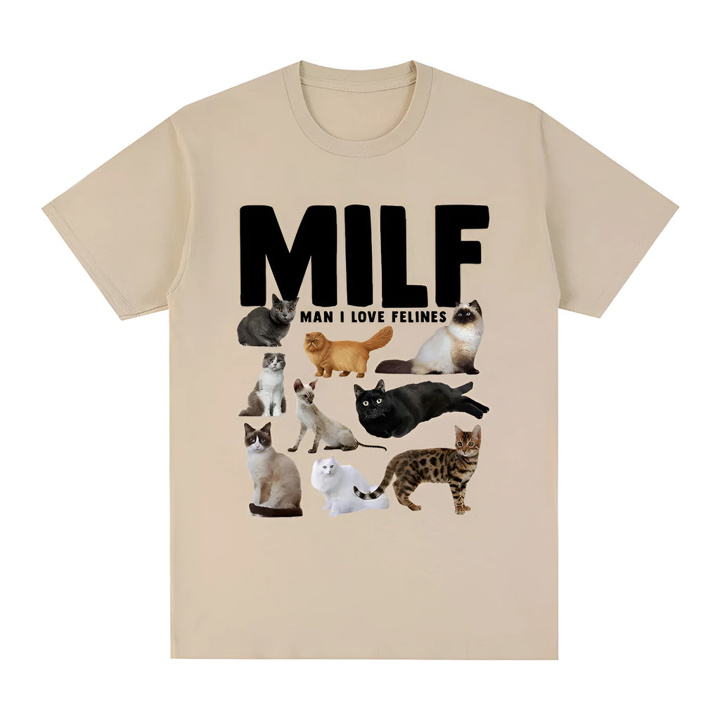 Geometric pattern cat lovers graphic t-shirt in multiple colours with short sleeve design