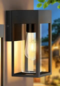 Black outdoor waterproof wall lamp with aluminium shell, IP55 rating, 12W-40W, 3000K-6000K, 36V