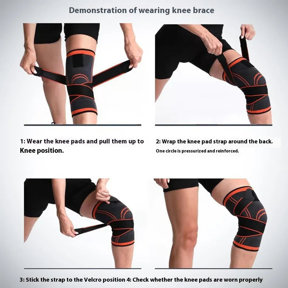 Non-slip knee pads for sports protection in multiple colours and sizes