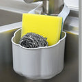 Nordic style plastic sink drain basket in dark blue with removable basket section